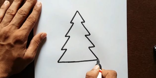 12 sposob v namalyuvati yalinku z yakimi vpora t sya nav t ditina 13 - 12 способів намалювати ялинку, з якими впорається навіть дитина