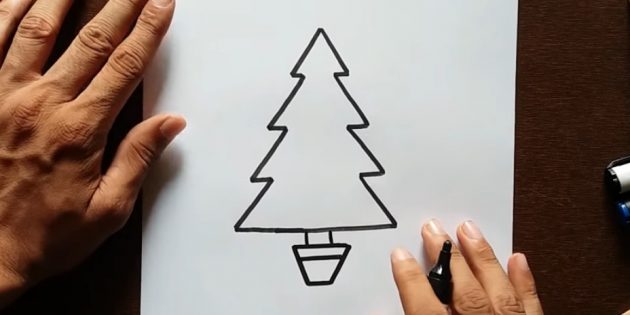 12 sposob v namalyuvati yalinku z yakimi vpora t sya nav t ditina 14 - 12 способів намалювати ялинку, з якими впорається навіть дитина