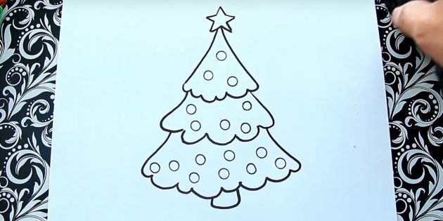 12 sposob v namalyuvati yalinku z yakimi vpora t sya nav t ditina 7 - 12 способів намалювати ялинку, з якими впорається навіть дитина
