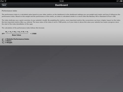 dashboard google analytics dlya ipad iphone 4 - Dashboard — Google Analytics для iPad і iPhone