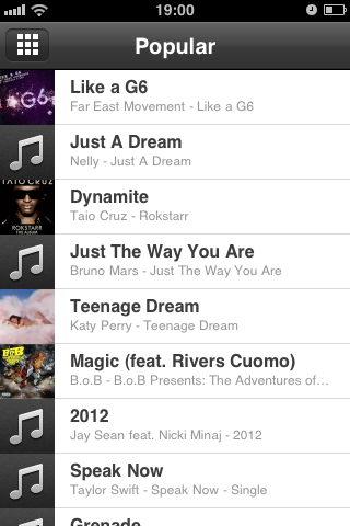 grooveshark akulyatko potokovo muziki programi dlya iphone 3 - Grooveshark — акулятко потокової музики [Програми для iPhone]